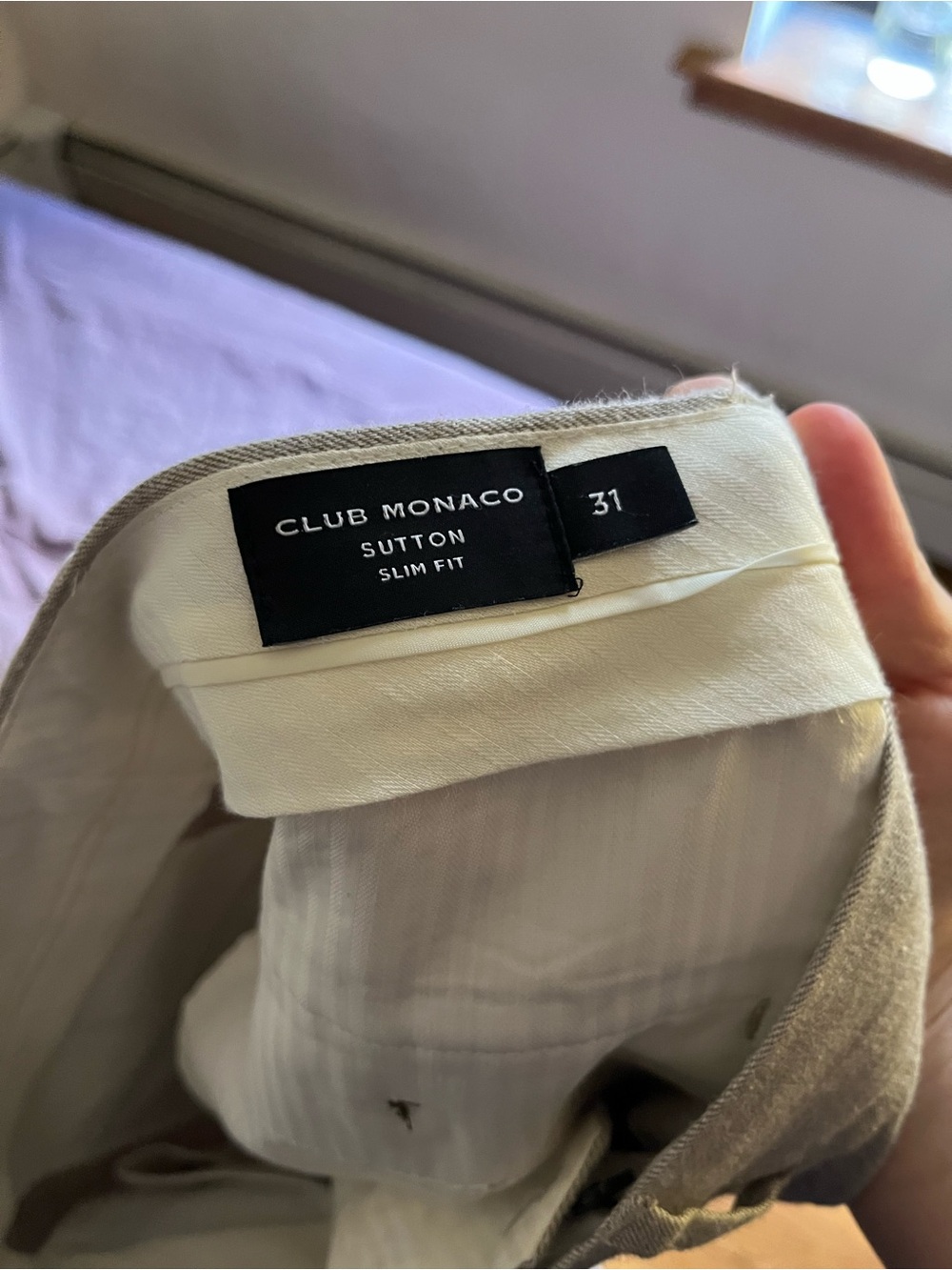Club Monaco slim fit work pants - Picture 3 of 3